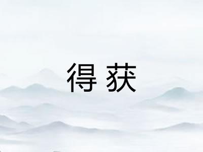 得获