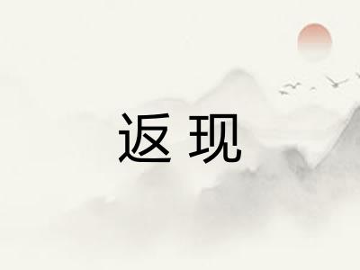 返现 返现