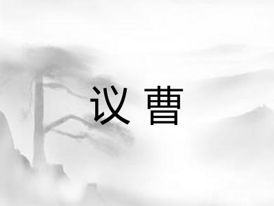 议曹 议曹