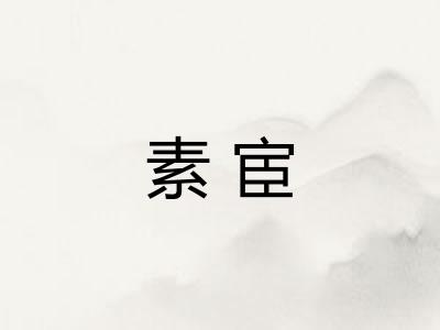 素宦 素宦
