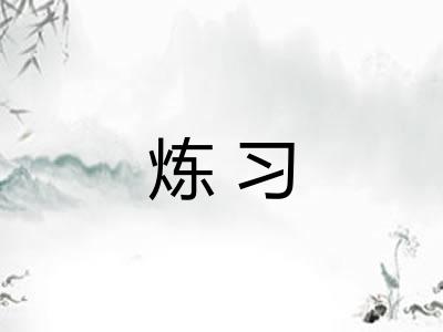 炼习 炼习