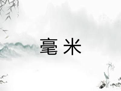 毫米 毫米
