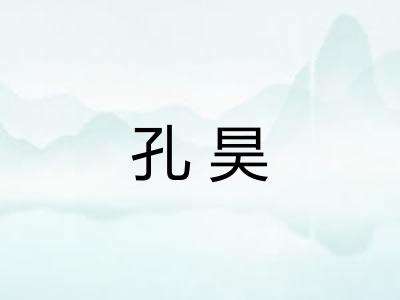 孔昊 孔昊