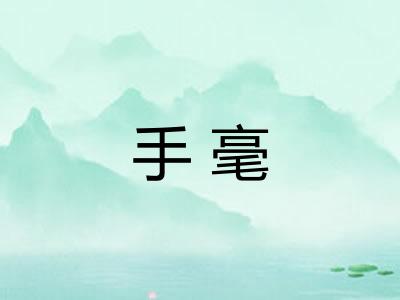 手毫