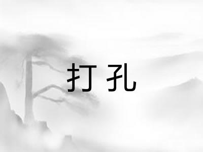 打孔 打孔