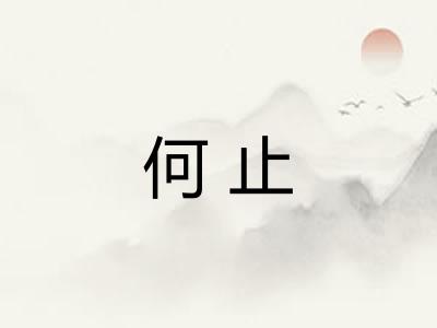 何止