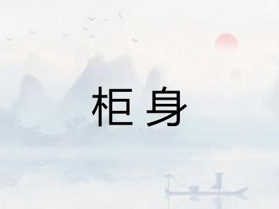 柜身 柜身
