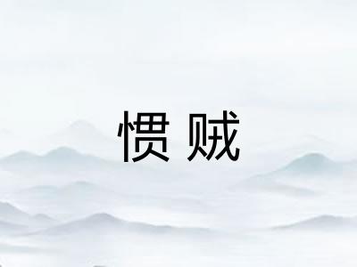 惯贼