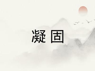 凝固 凝固