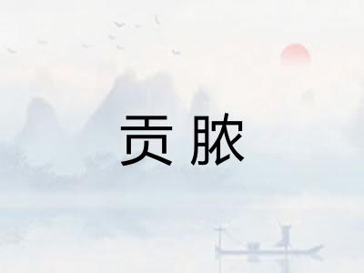 贡脓