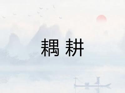 耦耕 耦耕