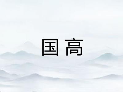 国高