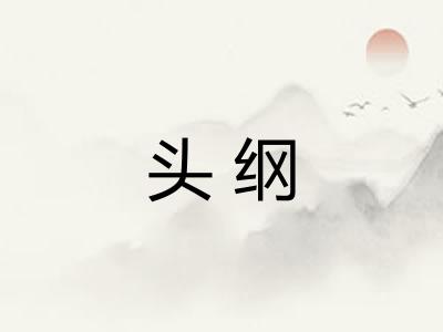 头纲 头纲