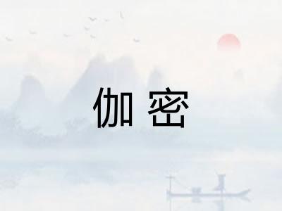 伽密 伽密