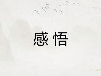 感悟