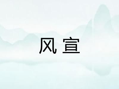 风宣 风宣