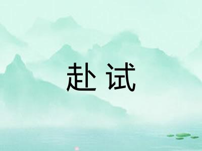 赴试