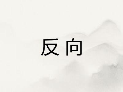 反向 反向
