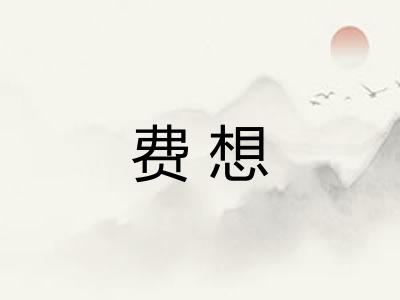 费想 费想