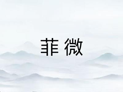 菲微 菲微