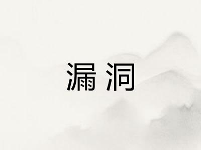 漏洞 漏洞