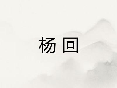 杨回