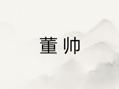 董帅 董帅