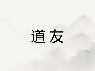 道友 道友