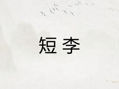 短李