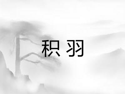 积羽 积羽