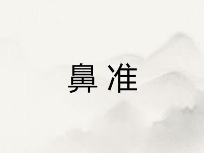 鼻准 鼻准