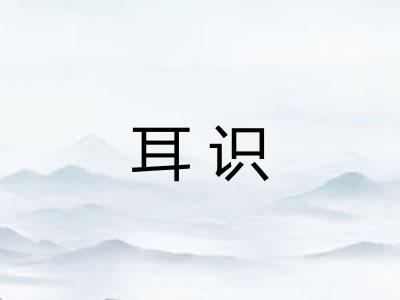 耳识 耳识