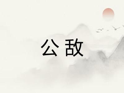 公敌 公敌
