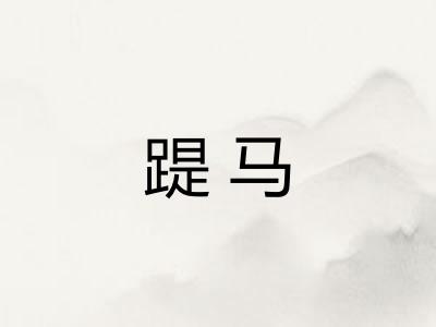 踶马