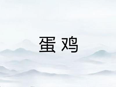 蛋鸡 蛋鸡