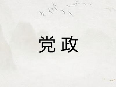 党政