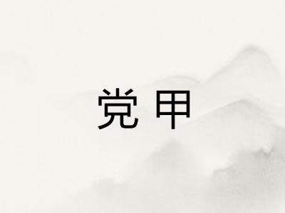 党甲