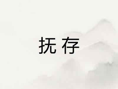 抚存 抚存