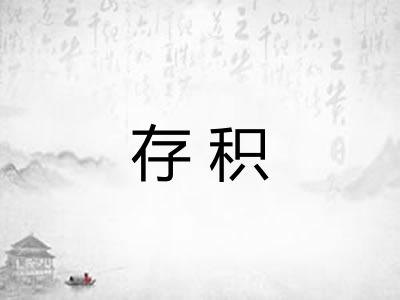存积
