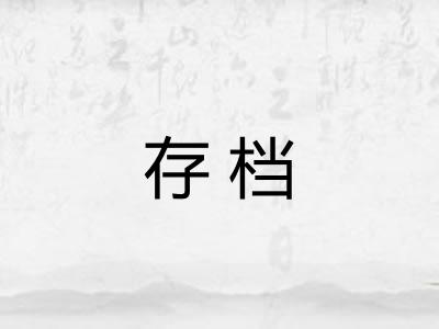 存档