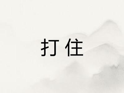 打住 打住