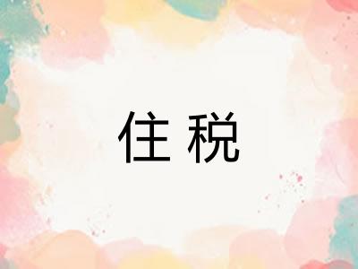 住税 住税