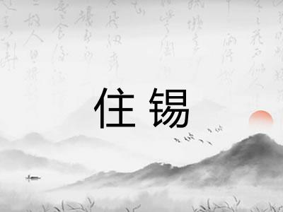 住锡 住锡