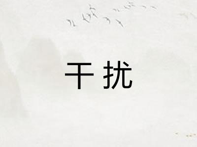 干扰 干扰