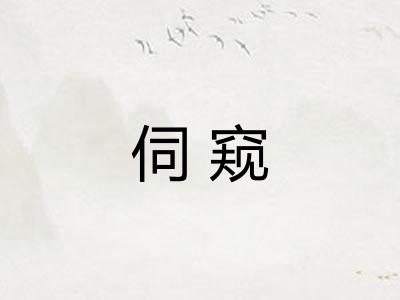 伺窥