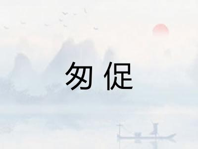 匆促