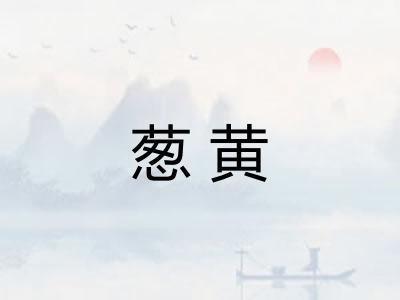 葱黄 葱黄