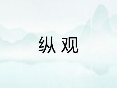 纵观 纵观