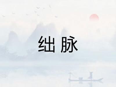 绌脉 绌脉