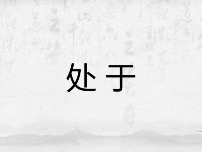 处于